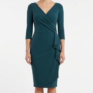 Chiara Boni Teal Green Sheath Dress Size 46/Large